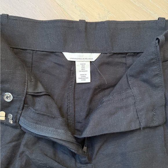 H&M Black Linen Blend Shorts - Picture 6 of 6